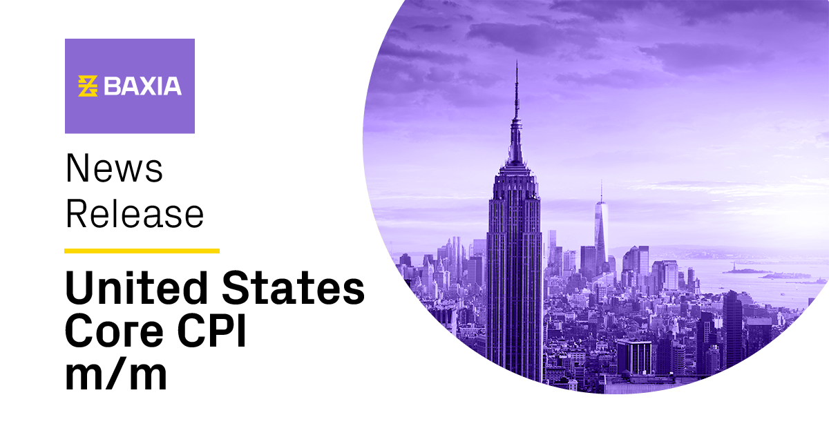 Baxia news release for United States core CPI.